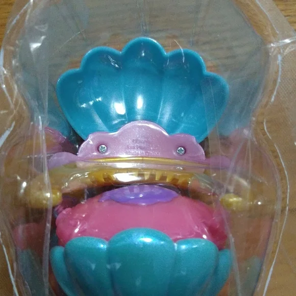 Disney Little Mermaid Groove & Glam Shell Microphone - Teal, Pink, Gold - Picture 4 of 6